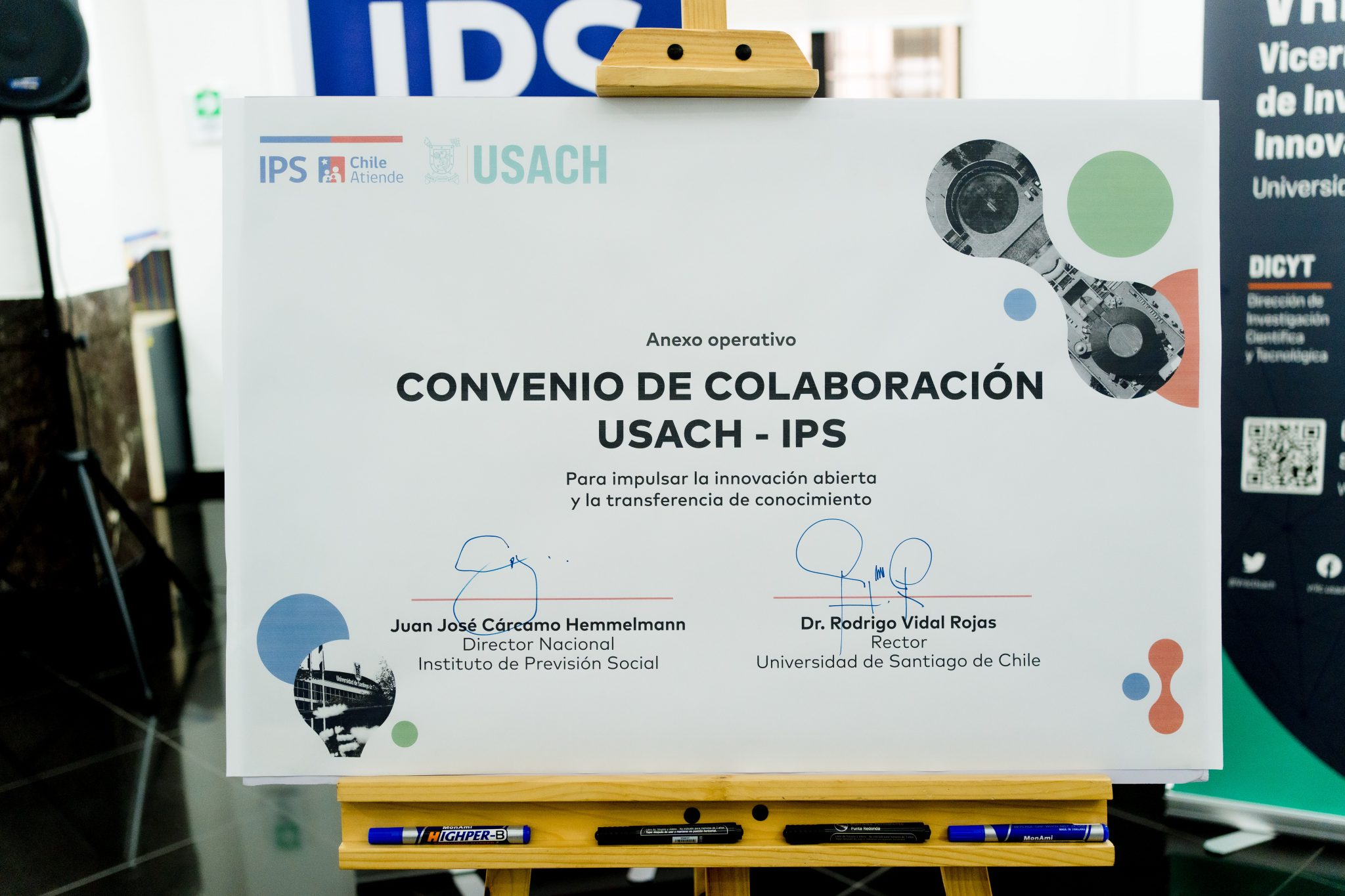 IPS y Usach inician alianza para impulsar la innovación abierta y transferencia de conocimiento